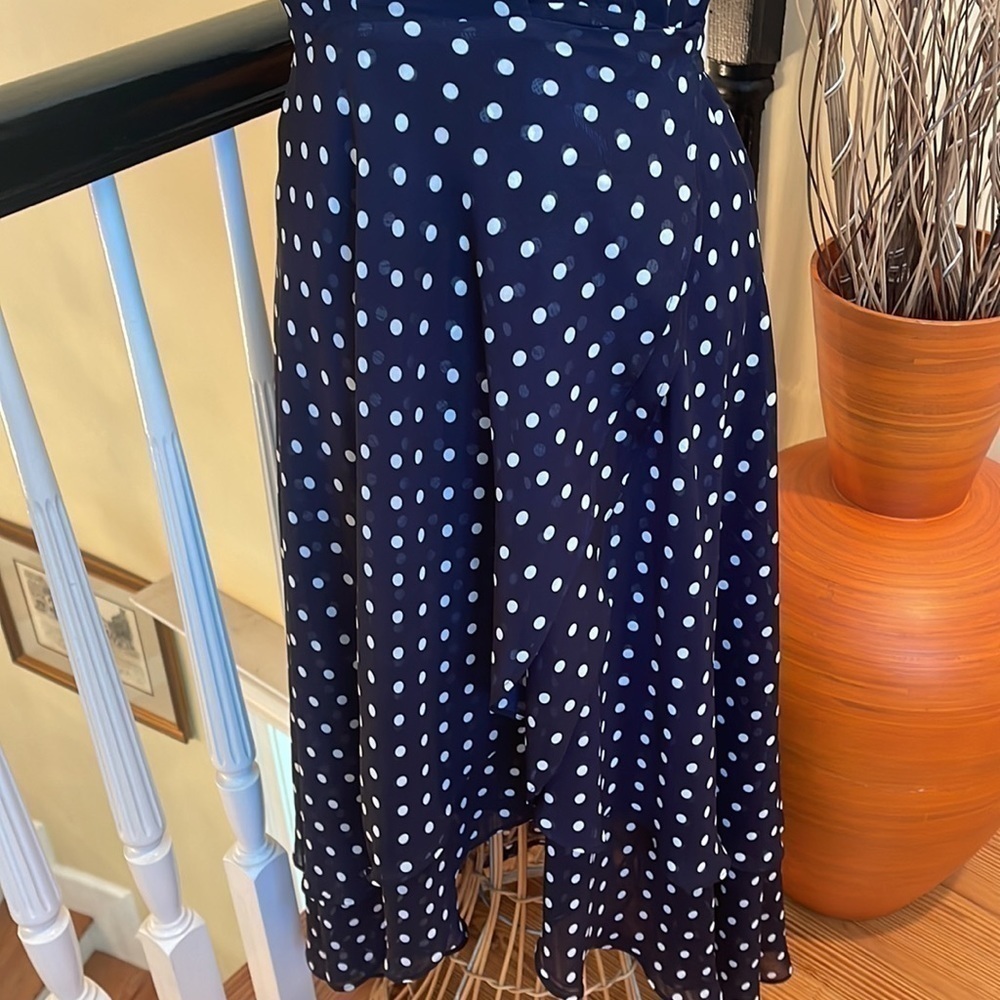 Betsy Johnson 🎈sale🎈blue dress with white polkadots - Picture 3 of 8